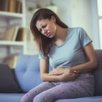 woman with pain due to irritable bowel syndrome IBS